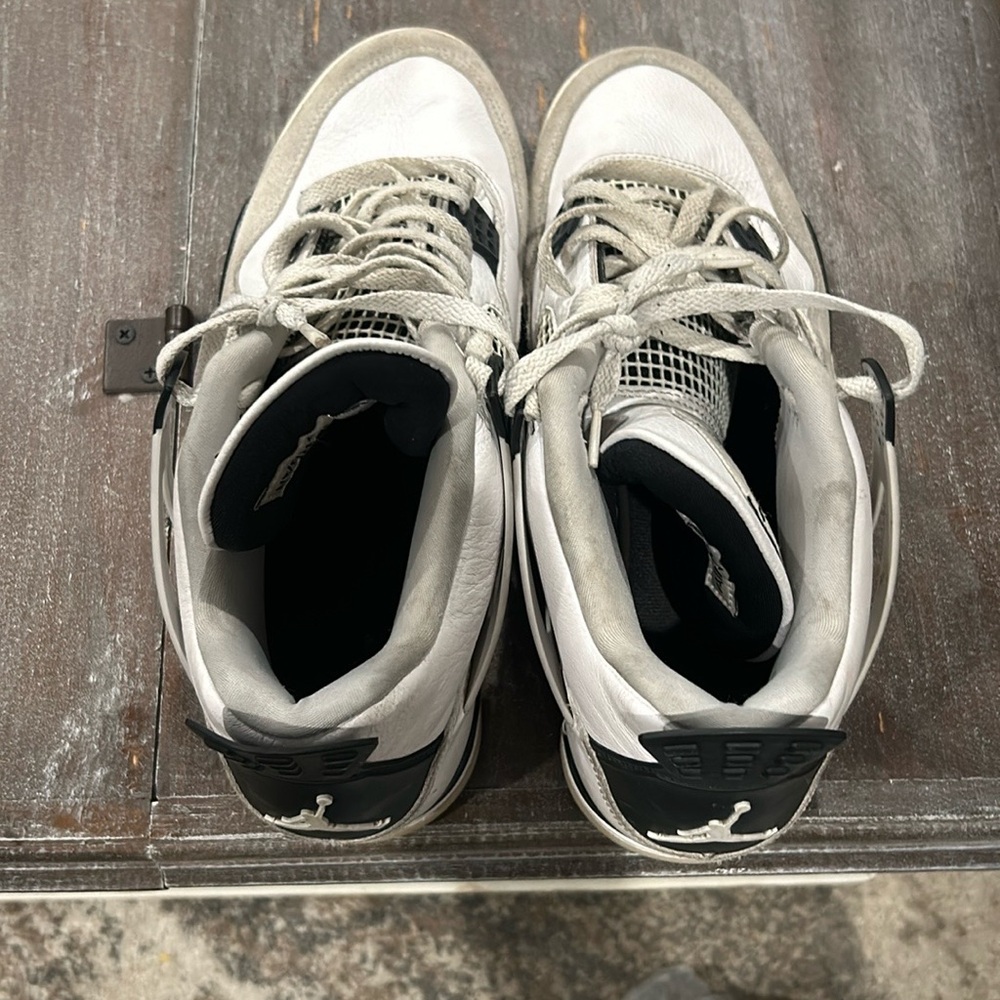 Air Jordan Retro Sneakers in White and Black